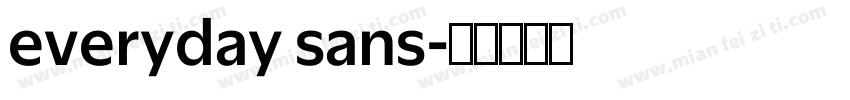 everyday sans字体转换